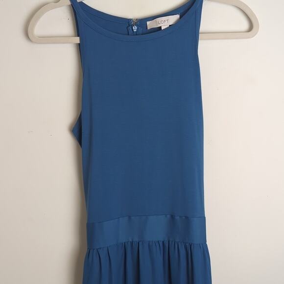 NWOT Royal Blue Long Dress Iridescent Women's Size 6 - Picture 7 of 12